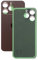 Cover posteriore per iPhone Serie 14 Pro, vetro posteriore di ricambio con foro per fotocamera ingrandito, per un facile montaggio. OEM (viola)