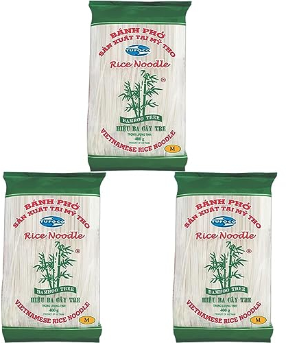 BAMBOO TREE - Reisnudeln 3Mm. - (1 X 400 GR) (Packung mit 3)