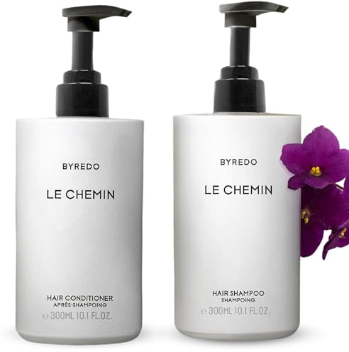 The Luxury Collection Le Chemin - Shampoo & Conditioner Hair Care Set - Hotel Spa Amenities - Tangerine, Bergamot, Florence Orris, Violets, Cypress, Cedarwood - Shampoo & Conditioner - 10oz