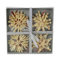 Storhsterne Baumschmuck aus Stroh 6cm Ø, Box 12 TLG.
