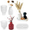 MONCAP 3pcs Moule en Silicone 3D en Forme de Vase à Fleurs Moules en Silicone Plateau à Vase Moule Vase en Silicone pour Bougies Moules en Résine Vase DIY Kit de Bricolage pour Enfant