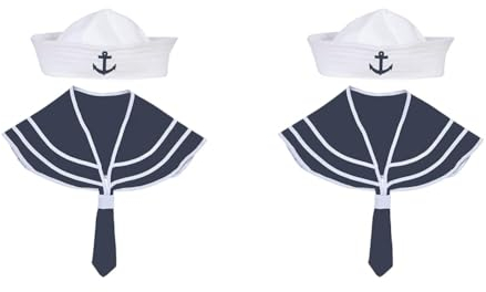 WIDMANN SAILOR dress-up set (collar, hat) - (Packung mit 2)