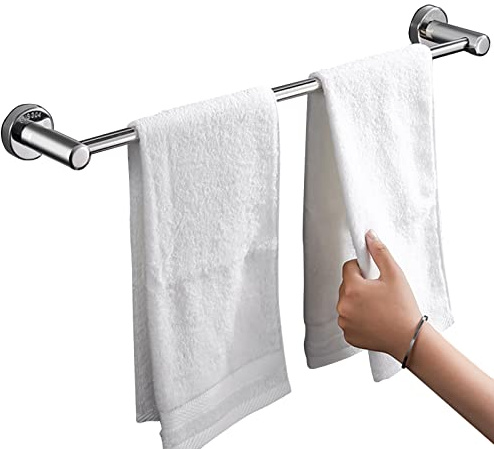Hand Towel Holder,Bathroom Towel Holder, Single Towel Bar Rails 70cm -100cm,Stainless Steel Towel Holder,Wall Mount with Screws Towel Bar Rod Hotel Style(Polished,Silver)(SZ:120cm) ( Color : Multi col