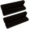 MIVAIUN 2 Stücke 22.5 * 5.5 * 35 cm Schmuck Geschenkbox Necklace Box Schmuck Verpackung,Schwarz Schmuckschatullen,Ohrringen,Samtfutter,Präsentieren Halsketten, Ringen, Uhren, Armbändern (Schwarz)