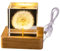 3D Blume Kristall Kugel Nachtlicht, 6cm Glaskugel Nachtlampe mit Holzsockel, Kristallkugel Lampe mit Gänseblümchen Ewige Blume für Zuhause Tischdekorationen Geburtstag Weihnachten Geschenke