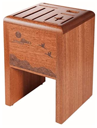 Messerblock ohne Messer Aufbewahrung Messerblock Holz Messerhalter Massivholz Messerblock Ständer Messer Aufbewahrung Regal Rack Aufbewahrung Organizer für Küchenmesser