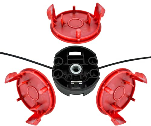 YWNYT Bosch F016800431 - Línea de desbrozadora de 37 cm x 3,5 mm para cortador de cepillo AFS 23-37, cabezal de recortadora F016F04839, cubierta de carrete de recortadora de cuerdas F016F04841 (3+1)