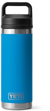 YETI Rambler 18oz Stainless Steel Vacuum Flask with Chug Cap, Big Wave Blue