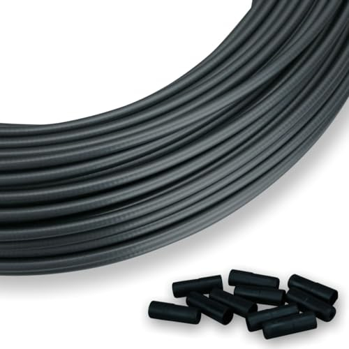 Fahrrad Bremszughülle Schaltzughülle 4 Meter gerollt, farbig bunt 5 mm Bremsaußenhülle Bowdenzug Außenhülle Schaltung Farbauswahl (Pearlgrey, Schaltzughülle)