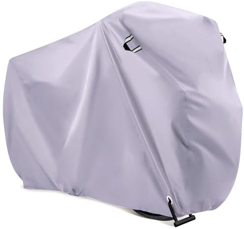 LIHAO Telo Copri Bicicletta 190T Copertura Impermeabile Anti-UV, Copribici Custodia Protettiva per Bicicletta - 200×70×110cm, Viola