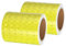 PATIKIL Ruban Réfléchissant Adhésif Jaune Fluorescent 2 Rouleau 7cm x 3 Mètres Ruban Adhésif Réfléchissant de Sécurité Imperméable et Haute Visibilité pour Camions, Remorques, Voitures