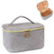 ZIOSINM Trousse Maquillage Femme Voyage, Petite Trousse de Toilette Trousse de Maquillage Femme, Makeup Bag Trousses de Toilette Femme Fille Voyage (Gris)