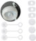 YPYMOD Set di 3 Tappi a Prova di Fuoriuscite in Silicone, Compatibili con Stanley Cup 2.0, Inclusi 3 Tappi per Paglia, 3 Tappi Quadrati e 3 Tappi Rotondi per Perdite(Bianco)