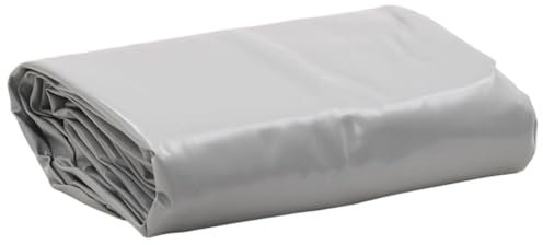 prissent Lona de 5 x 6 m, lona para camping, muebles de jardín, lona exterior con ojales, lona impermeable con revestimiento de PVC gris