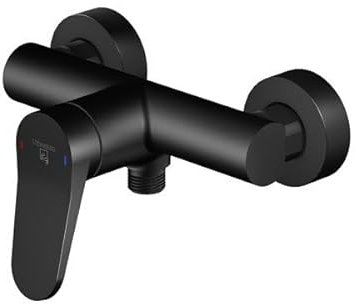 Steinberg Serie 340 Duscharmatur, Aufputz, für einen Verbraucher, 3401200S, Farbe: Matt Black