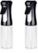 HPPFFY Continuous Spray Bottle for Hair, 2Pack Black 6.8oz Mister Spray Bottle, Hair Spray Bottles for Hairstyling, Cleaning, Plants, Pets, Salons & More