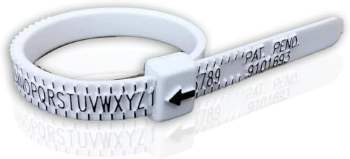 JTC LTD Uk Ring sizer Finger Measure Gauge For Unisex Adjustable Ring Measurement Tool A-Z Sizing.