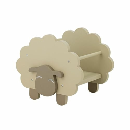 Bloomingville Mini Dolly Bücherregal, Grau, MDF, L30,5xH30xB35 cm
