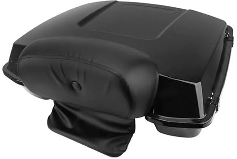 Porte Bagages Moto Coffre De Moto en Plastique ABS avec Kit De Montage De Coffre De Porte-Bagages Arrière pour Tour Pak pour Street Electra Glide 1997-2013 Porte-Bagages Avant Moto