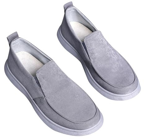 Scarpe da ginnastica da uomo slip-on da tennis, scarpe da ginnastica da corsa all'aperto, scarpe da uomo piatte a piede largo, leggere, traspiranti, casual, scarpe da jogging per uomo semplici scarpe