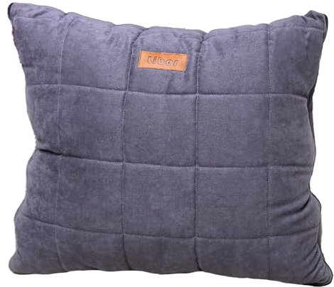 Xclusive Line 2-in-1 Sofadecke & Kissen grau, Kuscheldecke 130×190 cm, gefaltet als Kissen 45×40 cm, Plüschdecke aus 40% Baumwolle, 30% Polyester, 30% Viskose