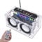 DIY FM Radio Electronics Kit, LED Indicator Remote Control Electronic Speaker Soldering Kit, Rechargeable Battery Pocket Radio