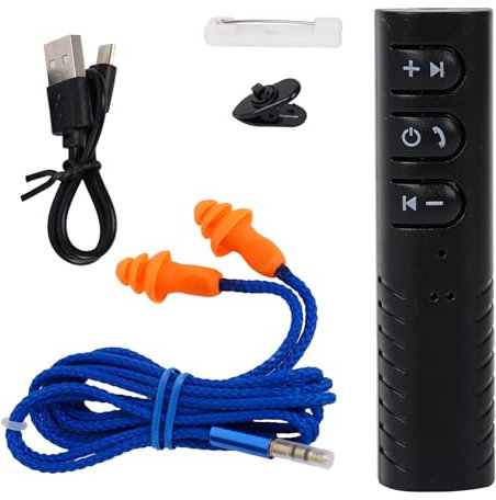 Earplug Kopfhörer Kabellos – HD-Audio-Technologie, bequeme Silikon-Passform, tragbares In-Ear-Hörzubehör, 3,5-mm-Adapter, geräuschisolierendes Headset für Handy, Spiele und Streaming
