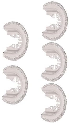 TOPINCN Universal Carbid Oscillating Saw Blades for Tile Mortar Concrete Masonry 5PCs for Power Tool Supply