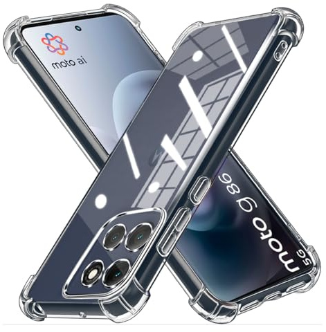 LYJERRY Airbag Case for Motorola Moto G86 / G86 Power Phone Case Protector, TPU Shockproof Cover, Soft, Slim Fit, Anti-Scratch Protection, Clear