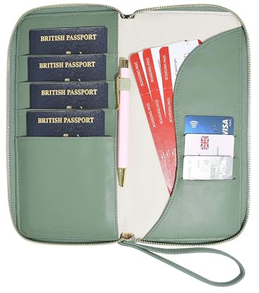 Stackers Seafoam Wave Family Passport Wallet
