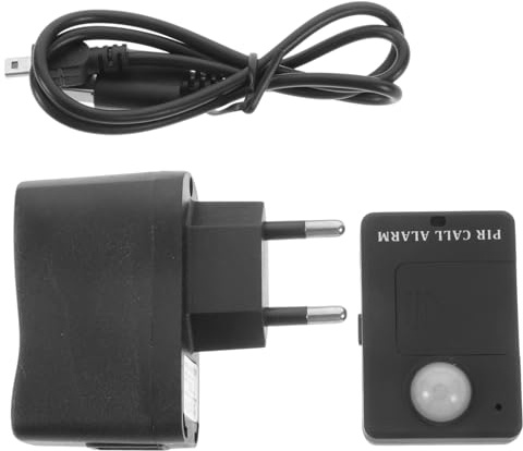 ELAYARD Infrarot Sensor GSM Alarm Schwarz mit Automatischem Anruf bei Bewegungserkennung Erfassungswinkel LED Statusanzeige Geeignet für Laden Lager Zuhause Werkhalle