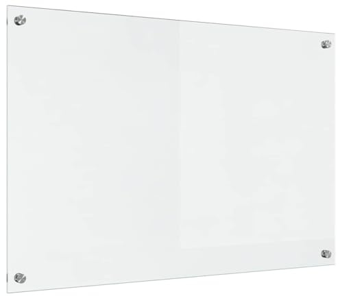 vidaXL Küchenrückwand Transparent 90 x 60 cm Gehärtetes Glas
