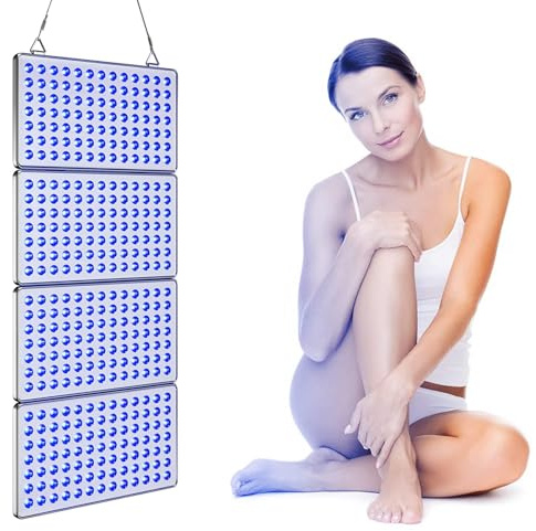 Bräunungslicht Solarium, 48W Gesichtsbräunungslampe zusammenklappbare Sonnenbank Bräunungslampe, Gesichtsbräunung Tageslicht mit 364 LEDs für Gesicht und Körper, für zu Hause