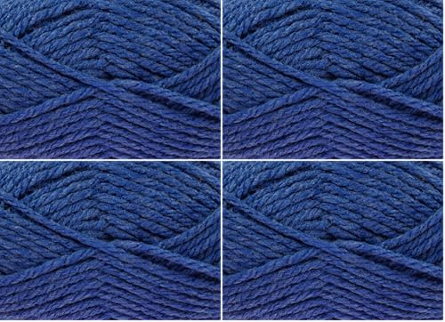 King Cole 641975 Big Value Super Chunky Pacific Yarn - 81M, 100g (Pack of 4)