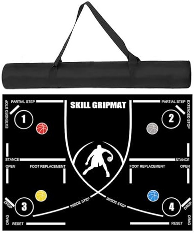 120 X 86cm Silent Basketball Trainingsmatte, Basketball Dribbling Matte, Trainer Für Kinder Und Erwachsene, Verbesserung Der Geschwindigkeit, Gleichgewicht, Koordination, Ausrüstung Im Innenrä