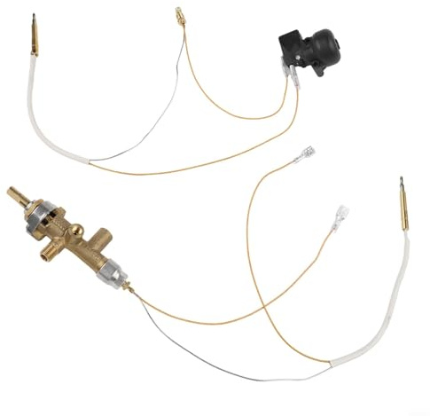 Patioheater Ersatzteile: Sicherheitsventil aus Messing, Thermoelement & Kippschalter für Propan-Gasheizstrahler, Feuerstellen und Grills