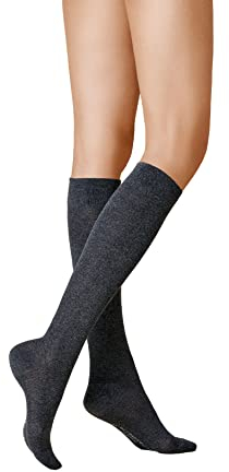 KUNERT Damen Kniestrümpfe Fly&Care® Stützklasse III effektive Stützwirkung 30 DEN Anthrazitmel 4050 41-42