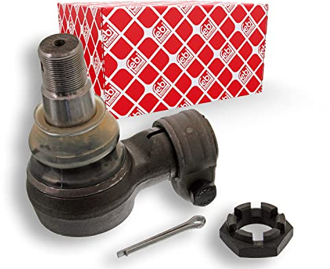 febi bilstein 39403 Ball Joint for steering hydraulic cylinder with castle nut and cotter pin, pack of one