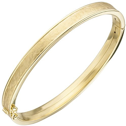 Jobo Damen-Armreif aus 9 Karat 375 Gold oval 18,5 cm