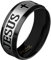 beyoutifulthings Jesus Kreuz sandgebürstet Band-Ring Finger-Ring Chirurgenstahl 316L Verlobungs-Ring Partner-Ring Trau-Ring Schwarz 47(15)