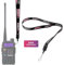 Mirkit Lanyard HAM Radio Operator from Radio | Neck Strap Quick Release (Black with White) for Two Way Radios
