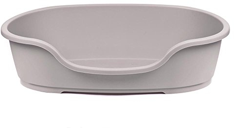 adena Hundekorb Kunststoff 58 cm graubeige