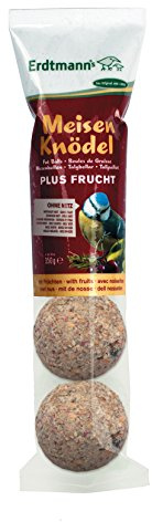 Erdtmanns 4 Meisenknödel Plus Frucht ohne Netz, 1er Pack (1 x 350 g)