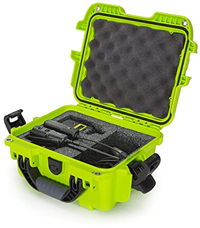 Nanuk 905 Wasserdichtes Hardcase mit Schaumstoffeinlage für Sennheiser EW/Sony UWP/Senal Mikrofon Set - Limettengrün