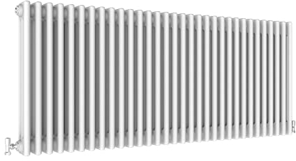 Traditional 3 Column Central Heating Radiator Horizontal Rads Cast Iron Style White 600x1460mm