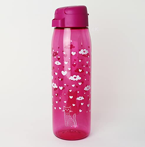 Tupperware to Go Eco Fresh Trinkflasche 750ml Pink KatzeT rinkverschluss + Hängelöffel Limette