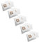 vhbw 50x Bolsa aspiradora compatible con Solac A 602, A 604, A 902, A 904, Magnum 1600 aspiradora - vellón micro, 30,5 cm x 17 cm, blanco