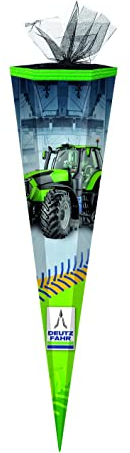 Schultüte / Zuckertüte / 85cm / eckig / Deutz Traktor 22