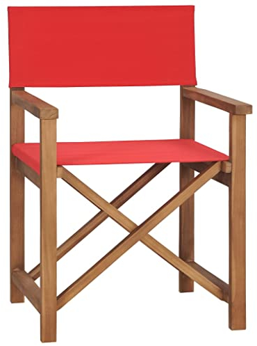INLIFE Regiestuhl Massivholz Teak Rot