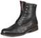 Floris van Bommel Herren Winterstiefel Schuhe Ferri Schnürstiefelette Glattleder Elegant Freizeit uni Ferri Schnürstiefelette Leder Lammfell Warmfutter Gefüttert Schwarz